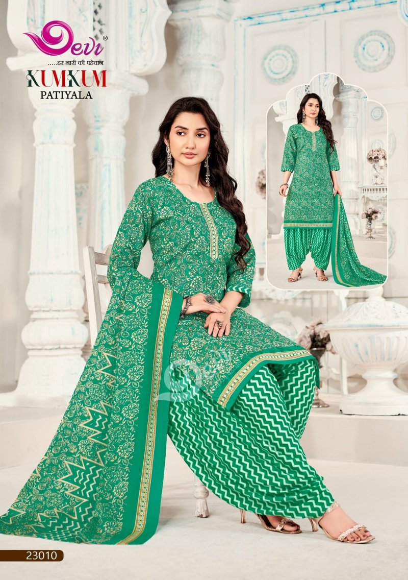 Kumkum Vol 23 By Devi Indo Cotton Readymade Dress
